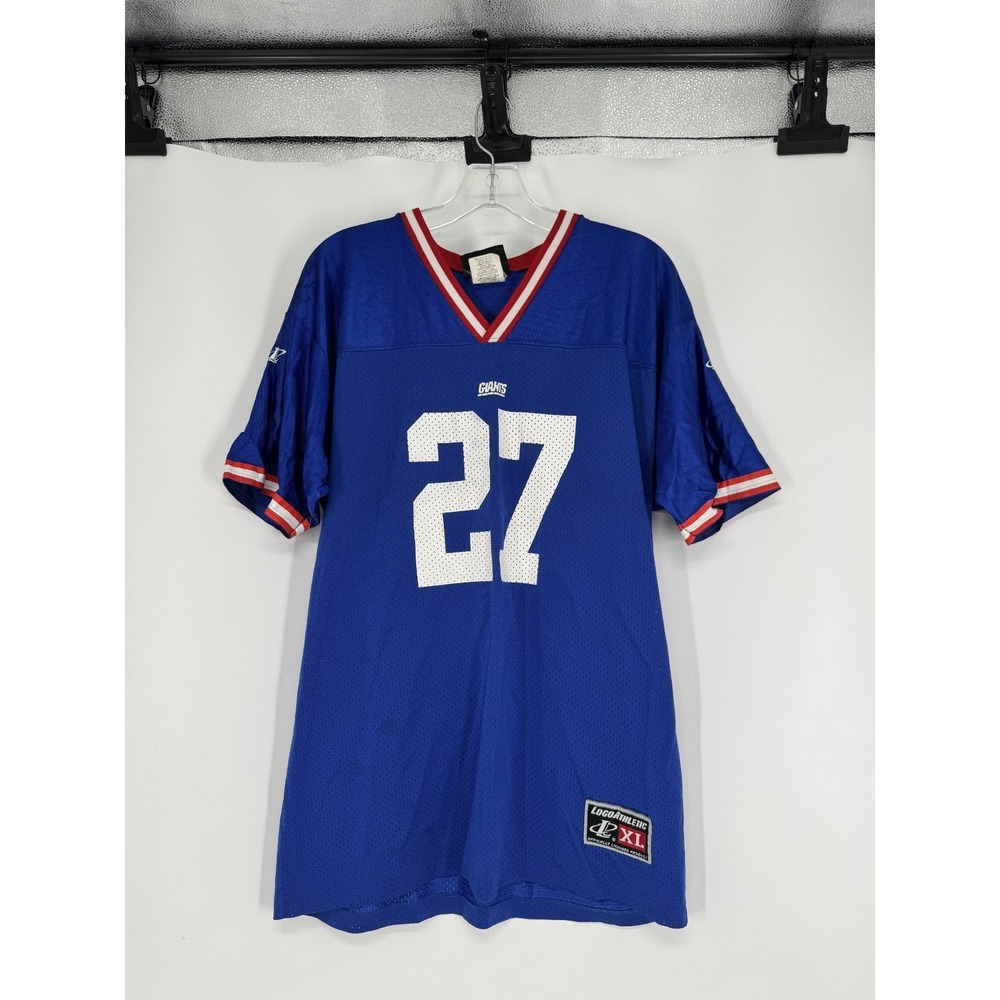 Logo Athletic Vintage Ron Dayne New York Giants Jersey Mens XL Blue Football